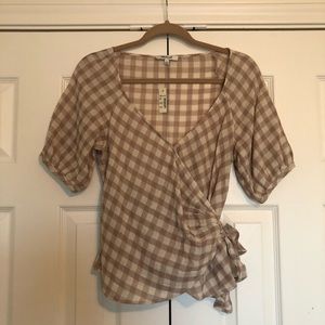 NWT Madewell Wrap Top